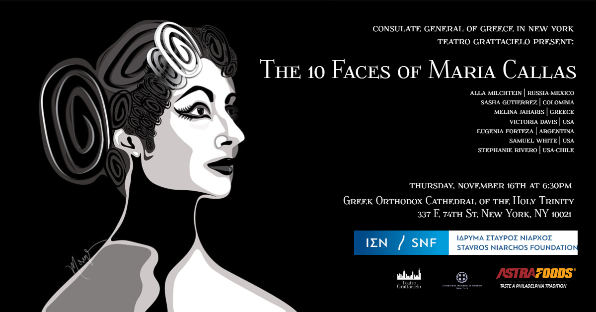 Maria Callas: the 100th birth Anniversary | THE 10 FACES OF MARIA CALLAS in collaboration with Consulate General of Greece 